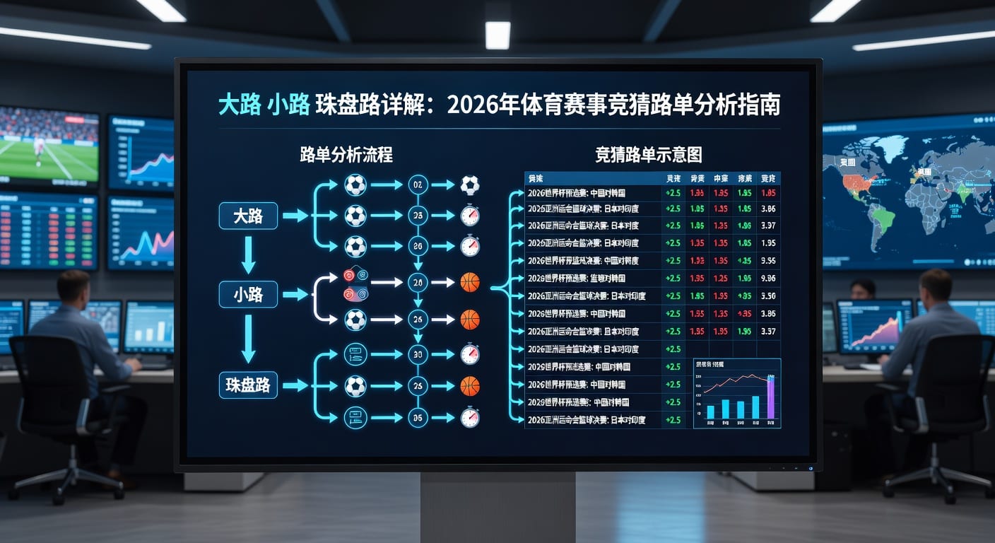 大路小路珠盘路：足球盘口分析深度指南 2026世界杯投注